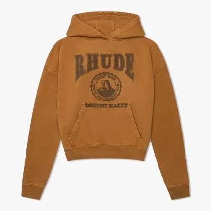 RHUDE CROPPED DESERT VALLEY HOODIE