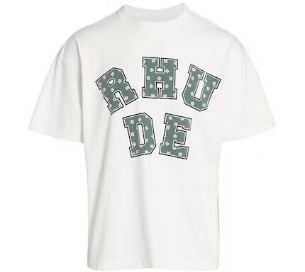 Rhude Paisley Varsity Logo T-Shirt